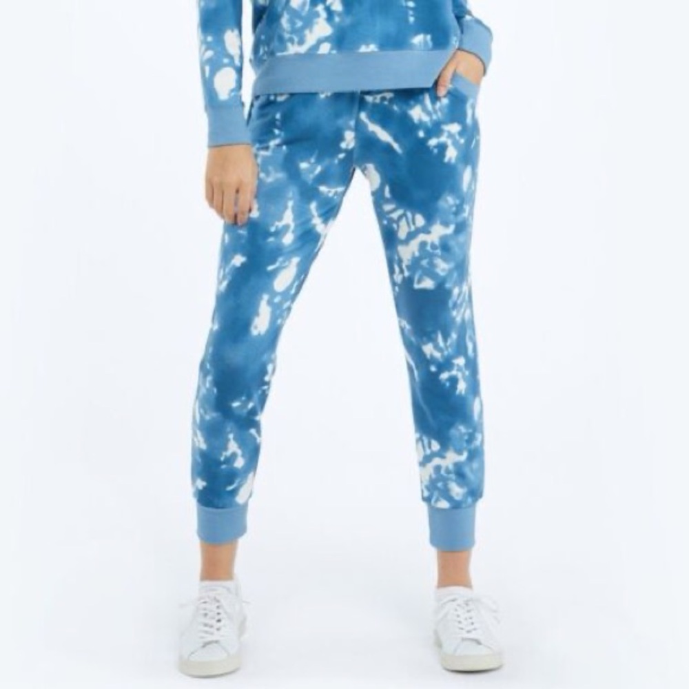 NWT Summersalt The Softest French Terry Jogger - Blue Horizon Tie Dye